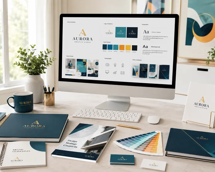 Design and creative agency service illustration